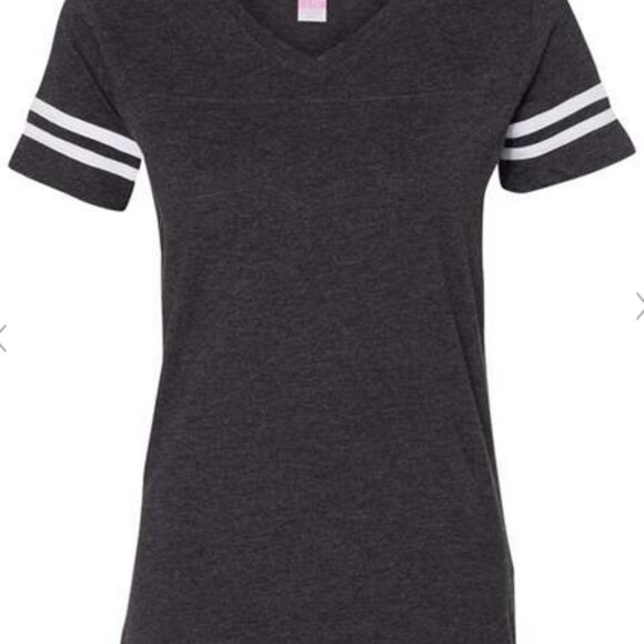 Dallas Cowboys Bling Ladies Charcoal t-shirt - Picture 3 of 5